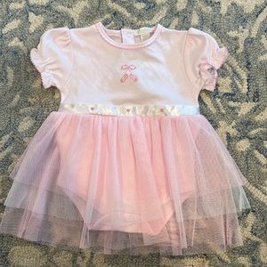 KISSY KISSY Baby Girls Ballet Slippers Bodysuit Dress 3-6M